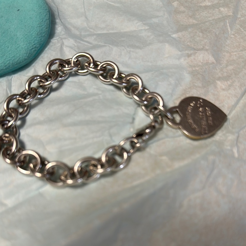 Tiffany & Co. Silver Heart Charm Bracelet - Picture 5 of 7